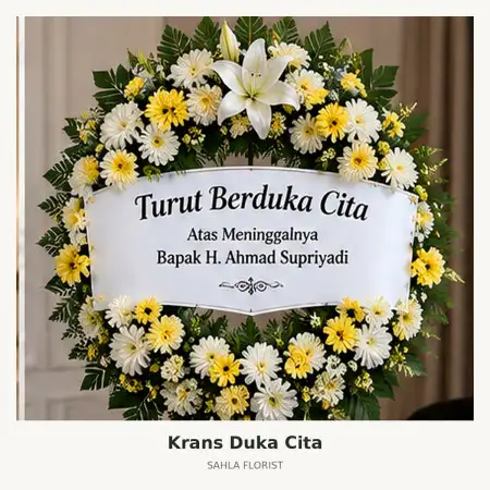 Krans Bunga Duka Kukusan